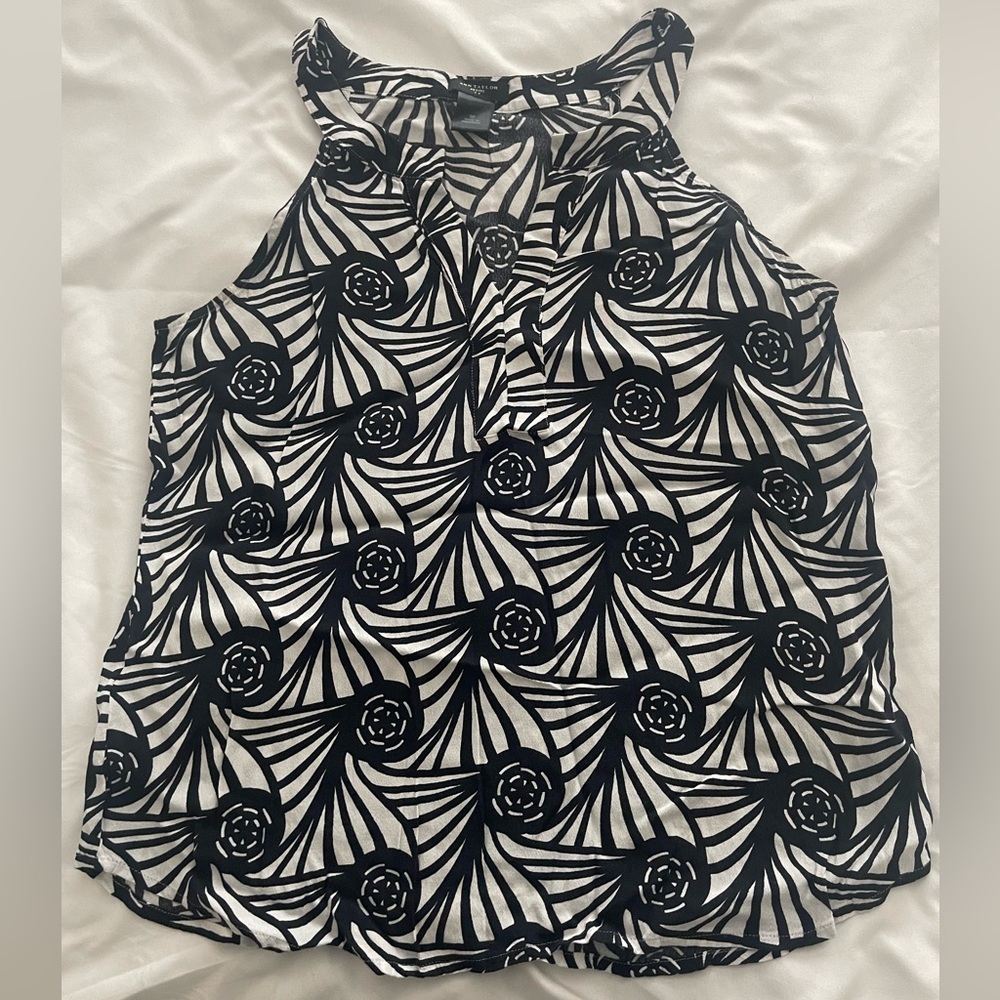 Ann Taylor Floral Pattern Top Size S Petite